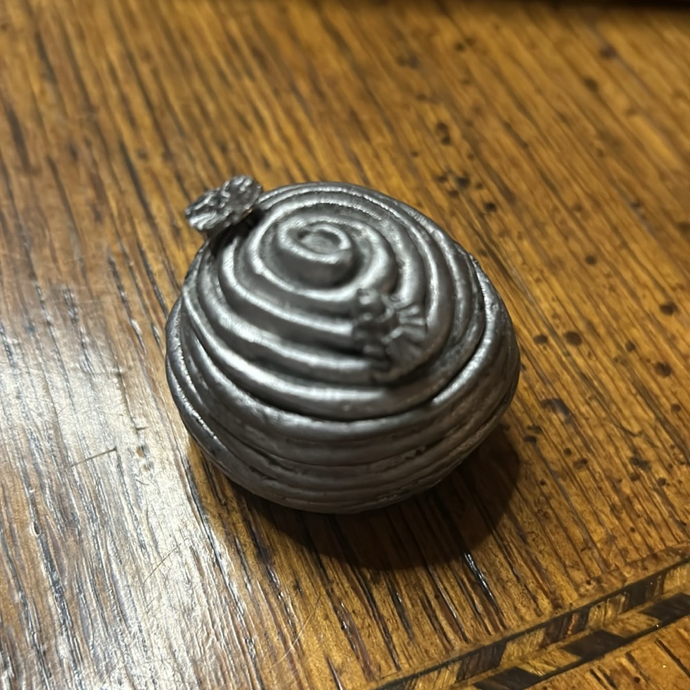 Unique Pewter Bee Hive Trinket Box with Bee Earrings